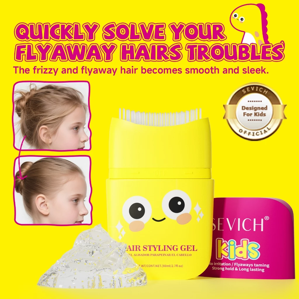 SEVICH ไดโนเสาร์ Hair Balm จัดแต่งทรงผม Stick สําหรับเด็ก Hold Hair Finishing Hair Pomade Gel 80ml