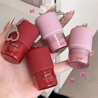 AZTK Kèm Hai Màu Son Thạch Nước Ánh Sáng Gương Bề Mặt Son Bóng Làm Cho Một Cái Nhìn Công Bằng Hơn Cốc Chống Dính Son Bóng Màu Khỏa Thân Lớp Son Môi