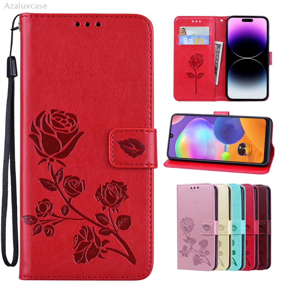 หรูหราสไตล์เคสโทรศัพท์สําหรับVivo Y19S Y29 Y29S Y39 Y29 V50 LITE Y11 Y12 Y15 Y17 Y300i PUหนังRoseนูน
