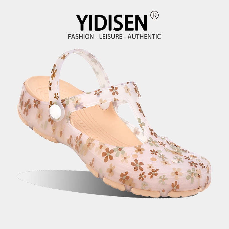 YIDISEN รองเท้าแตะพิมพ์ลายสุภาพสตรีฤดูร้อนพร้อมจัดหาแฟชั่นกันลื่นระบายอากาศขายร้อน!