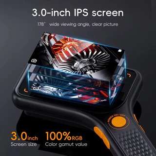 กล้องจุลทรรศน์ดิจิตอลมือถือ 3.0 นิ้วหน้าจอสี IPS ออโต้โฟกัส 2MP กล้องจุลทรรศน์วิดีโอเหรียญ 500 เท่าขยาย