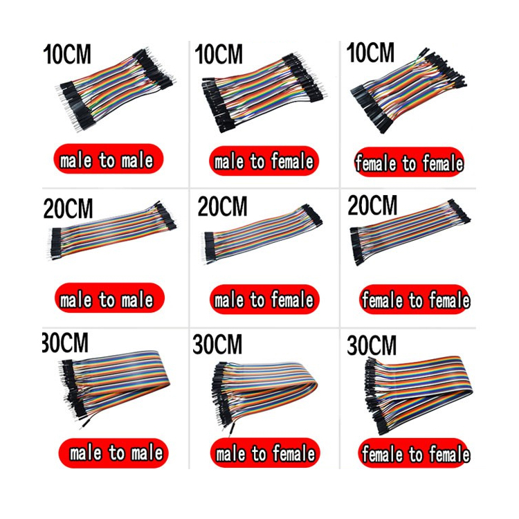 LAFVIN พร้อมสต็อก Jumper Wire Dupont Line 10/20/30 ซม.ชาย, ชายกับหญิง, หญิง Dupont สายสําหรับ Arduin