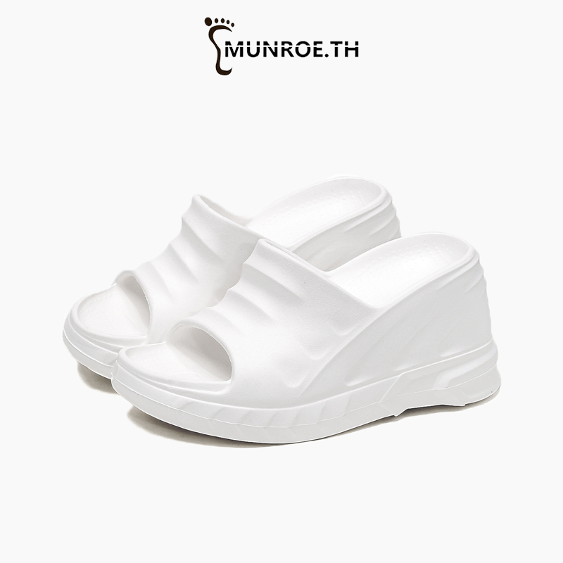 รองเท้าแตะผู้หญิง10เซนติเมตรเพิ่มความสูงหนา พื้นรองเท้า รองเท้าแตะผู้หญิงฤดูร้อนสวมใส่ด้านนอกสไตล์ใหม่แฟชั่นท่องเที่ยวรองเท้าแตะชายหาดรองเ