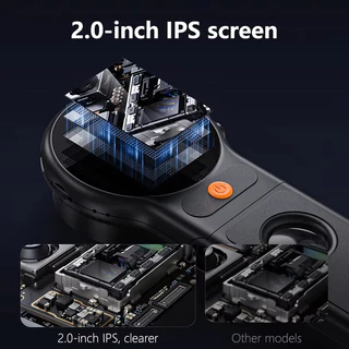 ออโต้โฟกัส 500X กล้องจุลทรรศน์ดิจิตอล 8นํา 2MP เหรียญวิดีโอกล้องจุลทรรศน์พับแว่นขยาย 2 นิ้วสําหรับซ่อมอิเล็กทรอนิกส์
