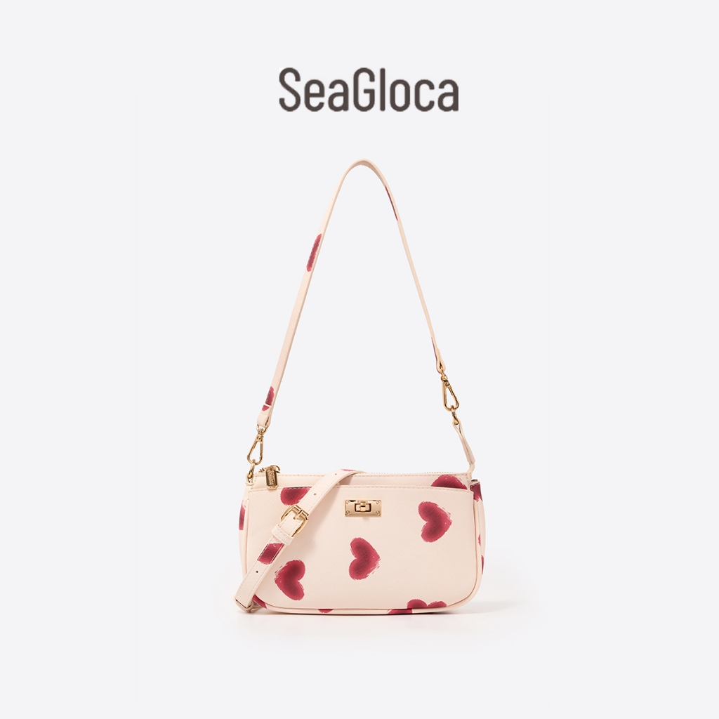 SeaGloca รักซีรีย์ กระเป๋าCrocodile Cross-body ใหม่ สำหรับผู้หญิง มีช่องใส่การ์ด No.19