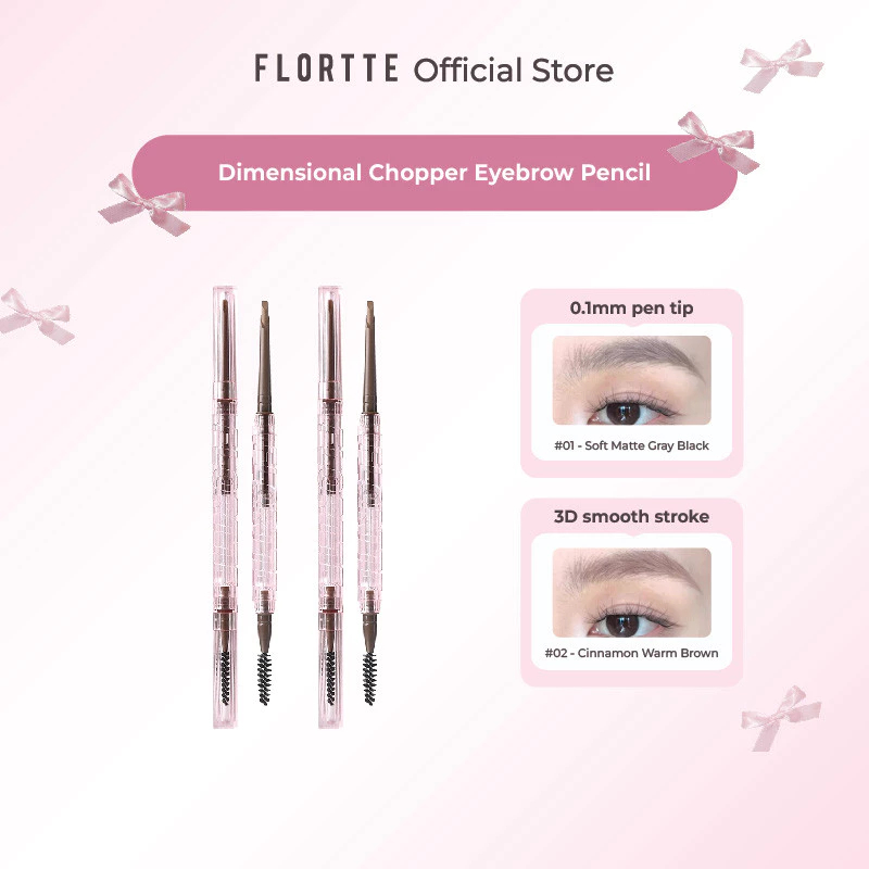 Flortte Solid Small Machete ดินสอเขียนคิ้ว