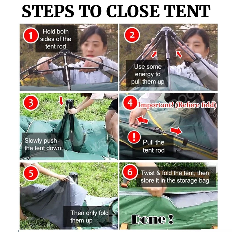OUTDOORMORE เต็นท์แคมป์ปิ้ง อัตโนมัติ สำหรับ 2/4/6/8 คน thumbnail 10