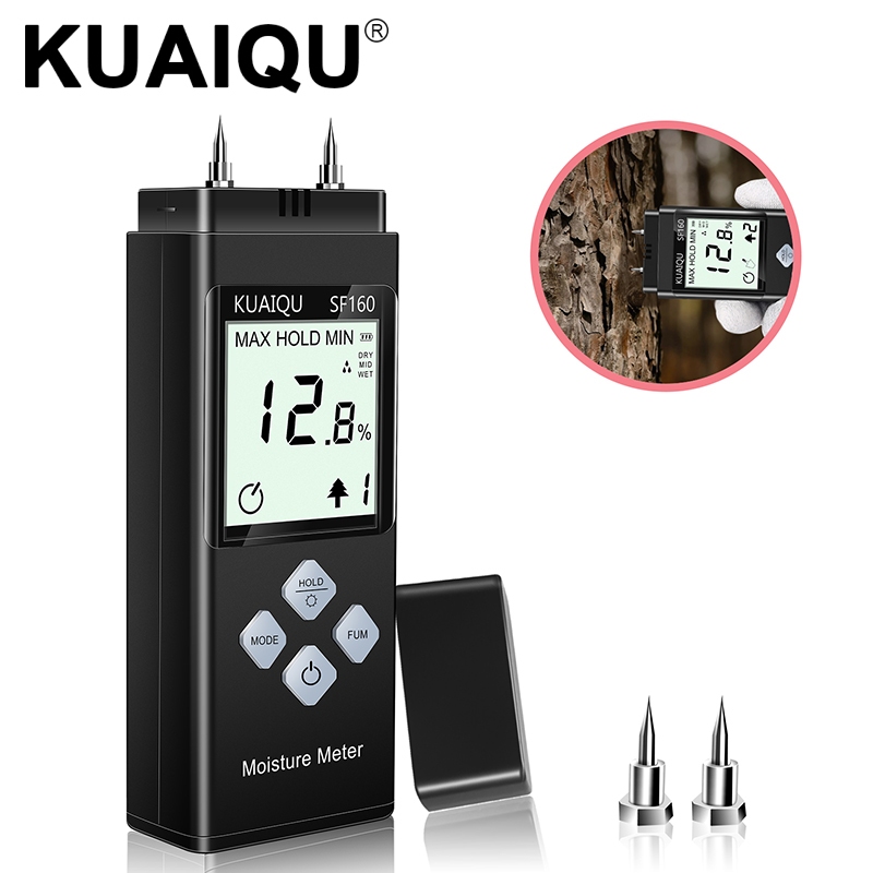 เครื่อวัดความชื้นเนื้อไม้ มิเตอร์วัดความชื้นไม้  Digital Wood Moisture Meter