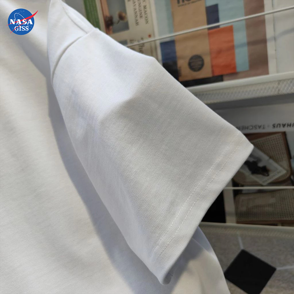 NASA เสื้อยืดชายหญิงแขนสั้น สตรีทฮิปฮอป summer nasaนักบินอวกาศ พิมพ์ลาย คอตตอน คอกลม หลวมและระบายอากาศ - รูปที่ 6