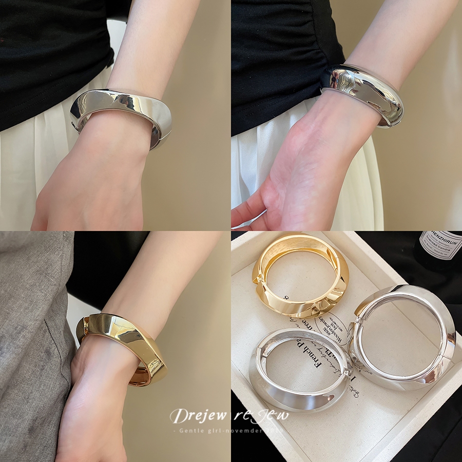 DREJEW วงข้อมือโลหะเปิดได้สไตล์ยุโรป | มินิมอลหรูเหมาะใส่ทุกวันไปทำงาน
