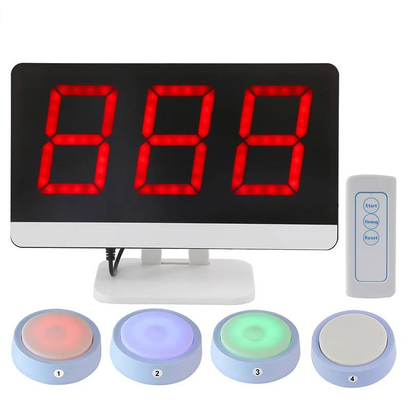 Quiz คําตอบเกม Buzzer ระบบ 4 สีสหรัฐอเมริกา 3 โหมดคําตอบสําหรับเกมการแข่งขันห้องเรียนคําตอบ Buzzer