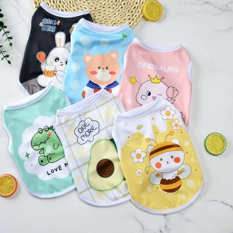 เสื้อกั๊กสัตว์เลี้ยง ระบายอากาศ ฤดูร้อน บาง น่ารัก แมว-สุนัข thumbnail 10