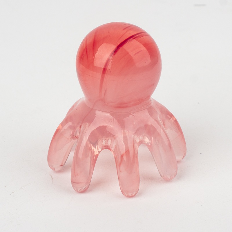 หวีนวดปลาหมึกยักษ์ หวีนวด GuaSha หัวคอ Body Meridian หวีนวด Bafish 按摩梳 - รูปที่ 4