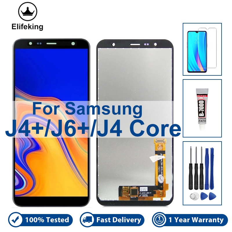 LCD สําหรับ Samsung Galaxy J4 J6 Plus J415 J610 Core J410 J4+ J6 + SM-J415F จอแสดงผล Touch Screen Di