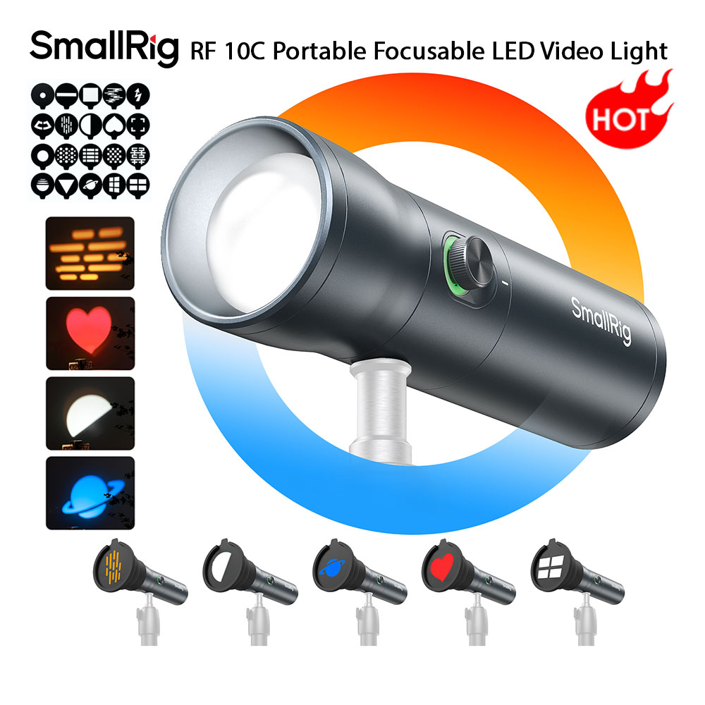 Smallrig RF 10C Mini Spotlight แบบพกพาโฟกัส LED Video Light #4634