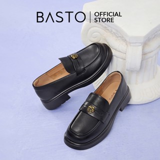 BASTO Women's Loafers Platform Shoes รองเท้า loafer รองเท้าส…