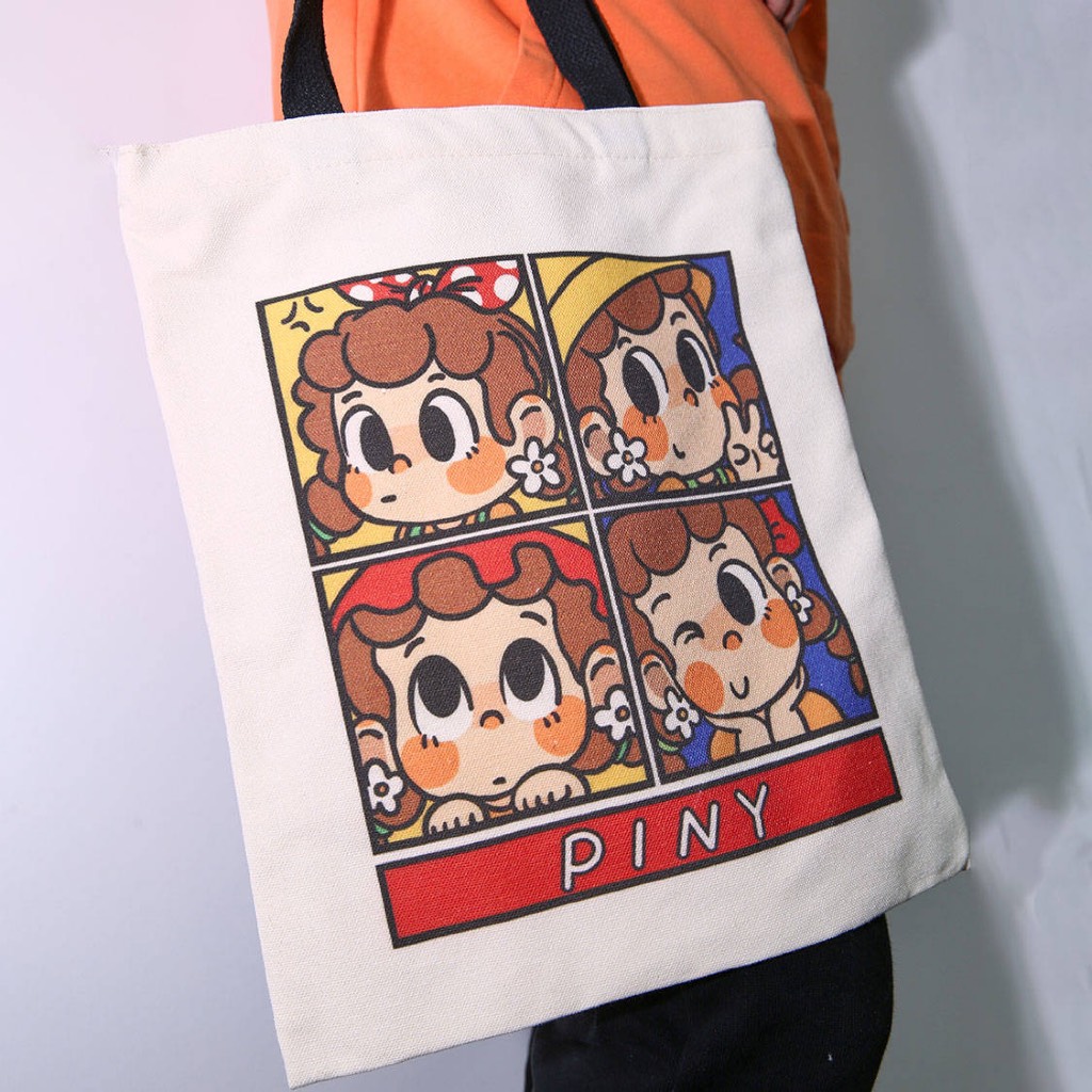 PINY Selfie Four Palace กระเป๋าผ้าใบแบบกําหนดเอง