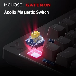 [Keycaps ไทย] MCHOSE Mix87 Hall Effect Magnetic Switch Gaming Keyboard 0.08ms Latency 0.001mm RT ความแม่นยํา 8K Polling Rate 256K Scan Rate RGB Hot-swappable Gaming Keyboard พร้อมปุ่มปรับระดับเสียง