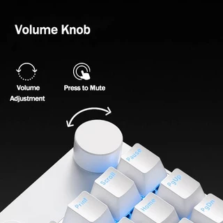[Keycaps ไทย] MCHOSE Mix87 Hall Effect Magnetic Switch Gaming Keyboard 0.08ms Latency 0.001mm RT ความแม่นยํา 8K Polling Rate 256K Scan Rate RGB Hot-swappable Gaming Keyboard พร้อมปุ่มปรับระดับเสียง
