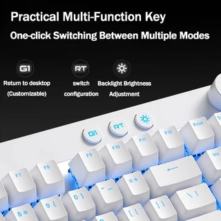 [Keycaps ไทย] MCHOSE Mix87 Hall Effect Magnetic Switch Gaming Keyboard 0.08ms Latency 0.001mm RT ความแม่นยํา 8K Polling Rate 256K Scan Rate RGB Hot-swappable Gaming Keyboard พร้อมปุ่มปรับระดับเสียง