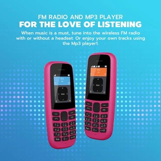 TWC 105 2G โทรศัพท์ Dual SIM แบตเตอรี่ยาว 1020mAh วิทยุ FM ไฟฉาย 1.77 นิ้วหน้าจอ Big Fon Volume ปรับ Multi ภาษาผู้สูงอายุเด็กสํารองโทรศัพท์พร้อมแบตเตอรี่และ Charger