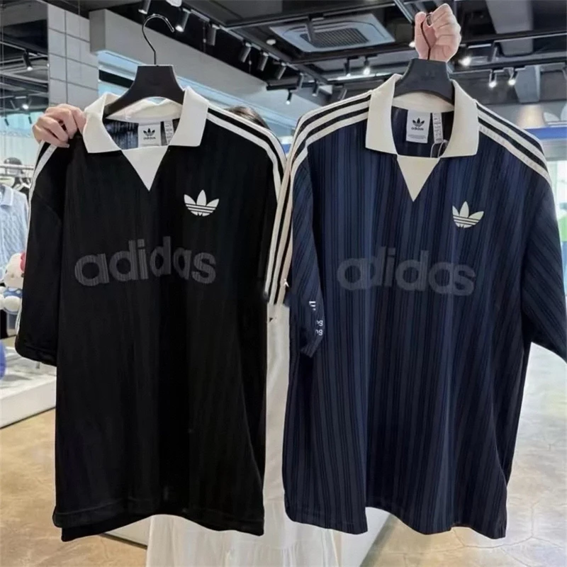 ย้อนยุค เสื้อเจอร์ซีย์ เสื้อยืดลายลําลองหลวมกีฬาเสื้อยืดแห้งเร็ว