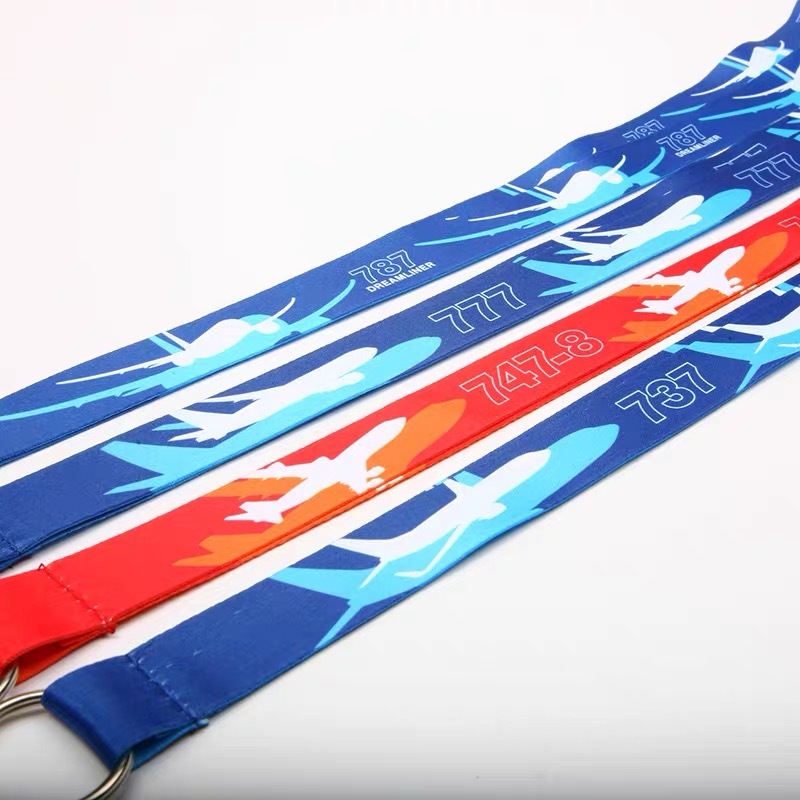 Boyin BOEING 787 777 737 Two-Color Phantom รุ่น Easy Pull Buckle ID Lanyard ID Card Holder Badge ZX