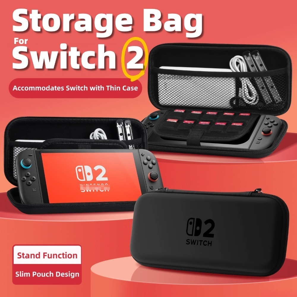 สวิทช์2ฮาร์ดเชลล์ถุงเก็บออกแบบบางสําหรับ นินเทนโด สวิทช์2ที่มีช่องเสียบการ์ดเกมกระเป๋าถือหุ้นท้องถิ่นของขวัญเล็กๆส
