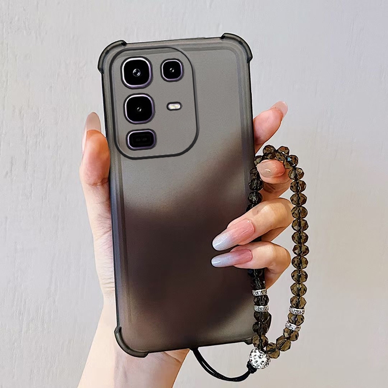 สําหรับ Infinix หมายเหตุ 50S 50X 50 Pro + Note50 Pro Plus 5G เคสโทรศัพท์ Ice Mist Frosted รวมทุกอย่าง Anti Drop และ Ice Fog กระจายความร้อนโทรศัพท์ป้องกันกรณีคริสตัล lanyard