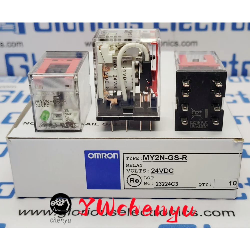 OMRON รีเลย์กลาง MY2N-GS DC24V MY4N-GS AC220 LY2N MY2N-J MY2N-GS-R MY4N-GS-R