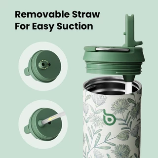 BOTTLE BOTTLE ขวดน้ําสแตนเลส 16OZ แบบพกพา Thermos ถ้วยสูญญากาศ Cooler กระติกน้ําในตัวหลอด Anti Silp Pad เก็บร้อนและเย็น