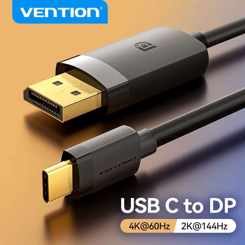 Vention 4K USB C ถึง DP สาย USB Type C ถึง 60Hz DisplayPort สําหรับ iPhone Tablet PC Monitor แล็ปท็อ
