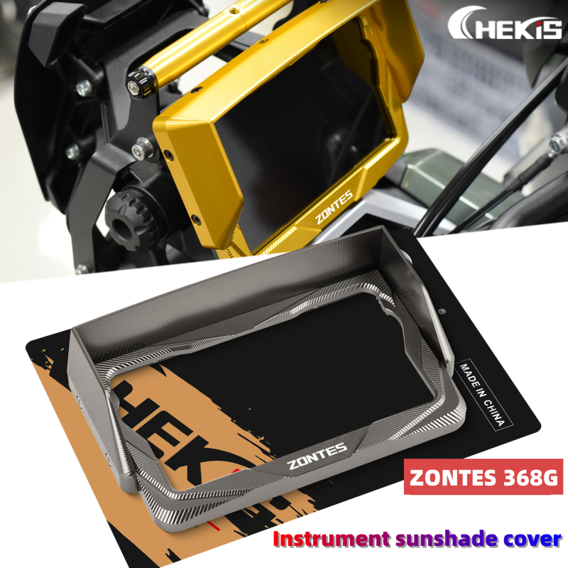 Chekis สําหรับ ZONTES 368G V1 V2 ดัดแปลงจอแสดงผลบังแดดเครื่องมือแผงหน้าจออลูมิเนียมอุปกรณ์ตกแต่ง ZT 368 G 2026
