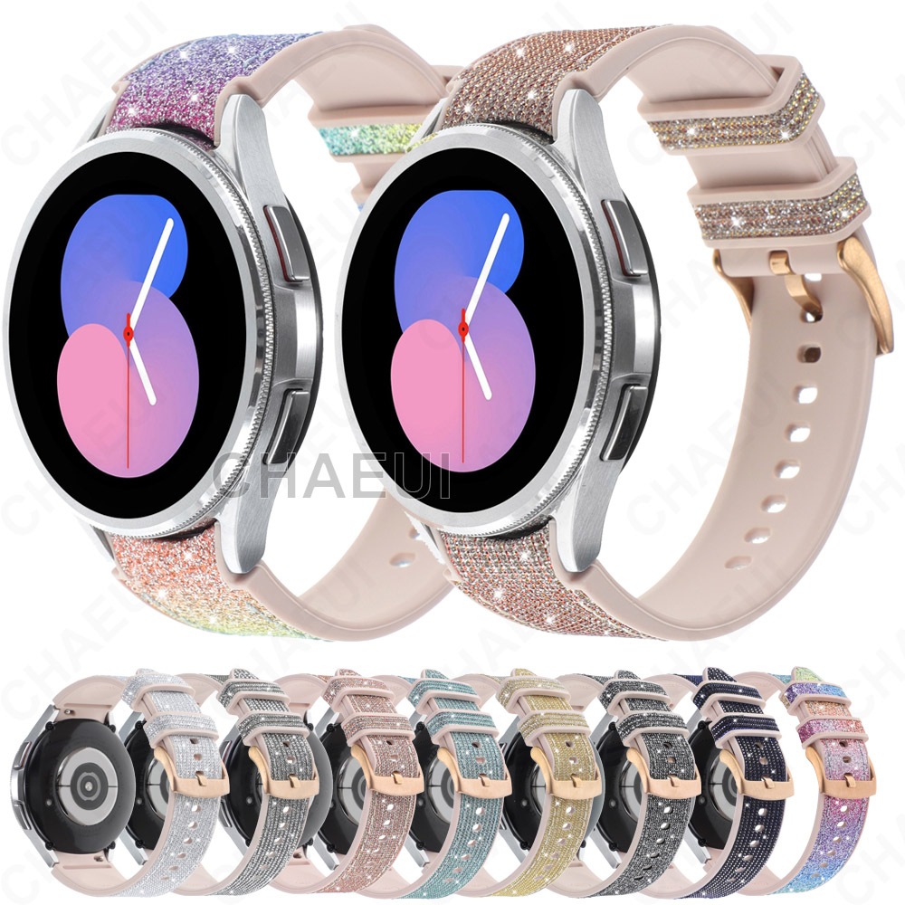 สายซิลิโคน ก ขยะ สร้อยข้อมืออุปกรณ์เสริมสําหรับ Galaxy Watch 7 FE 6 5 Pro 4 45mm 44mm 40mm Classic 47mm 43mm 46mm 42mm