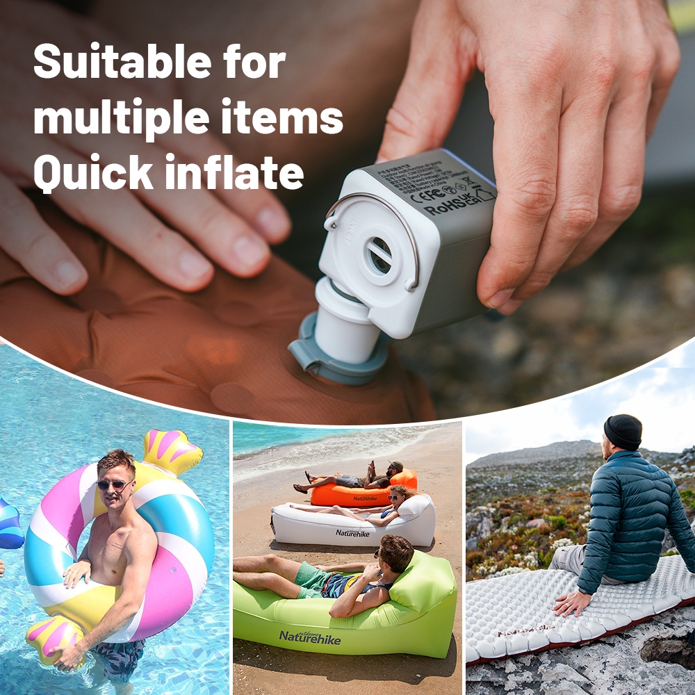 เดินป่าธรรมชาติ ปั๊มลมพองมินิมัลติฟังก์ชั่แสงกลางแจ้งสูบน้ําและชาร์จปั๊มลมไฟฟ้า - รูปที่ 6