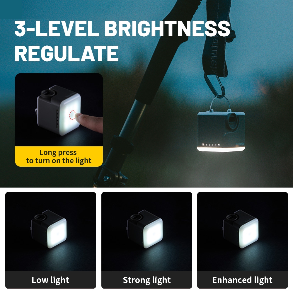 เดินป่าธรรมชาติ ปั๊มลมพองมินิมัลติฟังก์ชั่แสงกลางแจ้งสูบน้ําและชาร์จปั๊มลมไฟฟ้า - รูปที่ 3