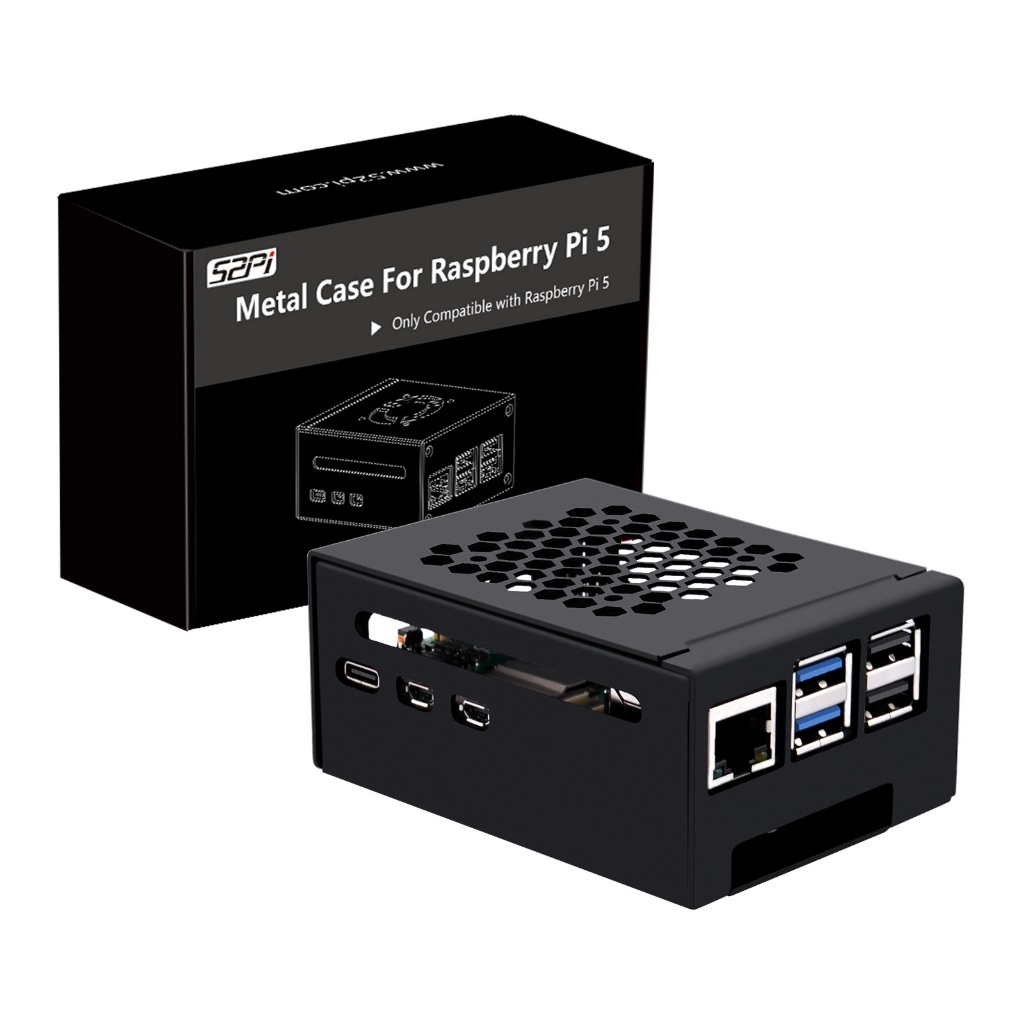 52Pi N07 โลหะ M.2 2280 PCIe ถึง NVMe ด้านล่างขยายอะแดปเตอร์ Cooler สําหรับ Raspberry Pi 5