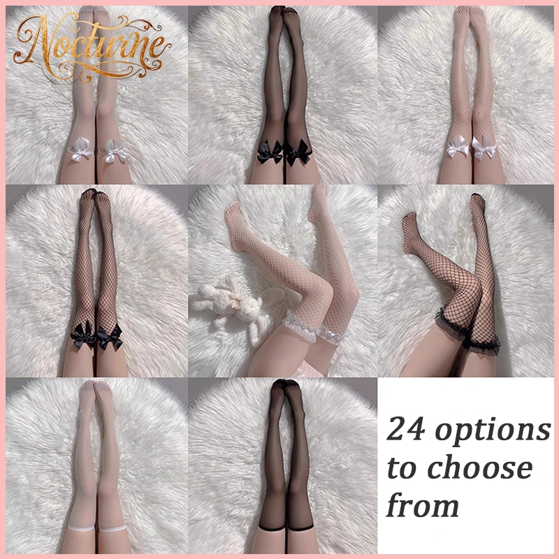 ถุงน่อง OTK มีความบางเป็นพิเศษที่ความหนา 0.01 มม. โปร่งใสและมีสีดำหรือสีขาว 🎀หวานน่ารัก นุ่มสบาย