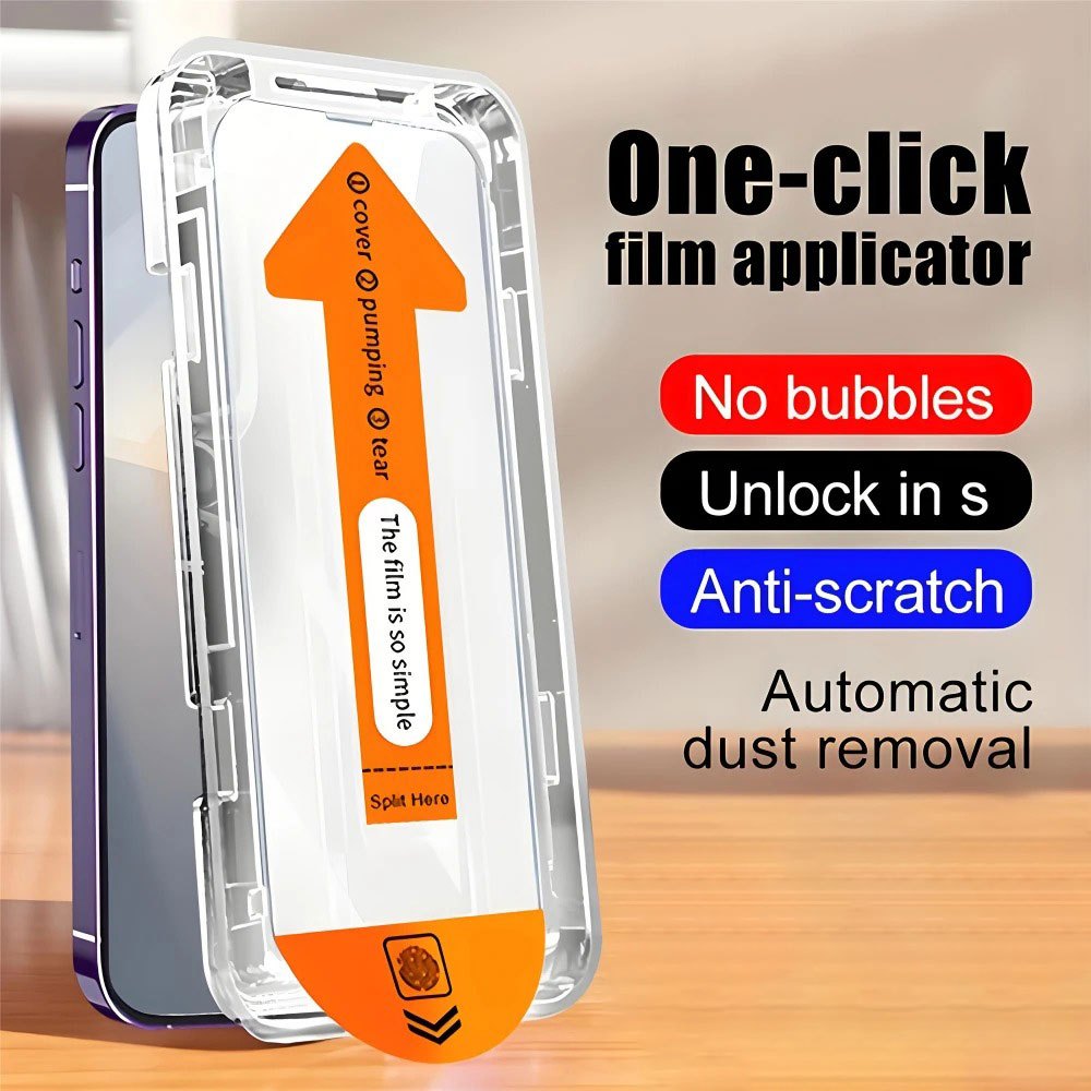 Auto-Dust One-คลิกติดตั้งกระจกนิรภัยป้องกันหน้าจอสําหรับ Oneplus ACE5 13R 10R 9RT 7 7T 6T Nord CE 4 