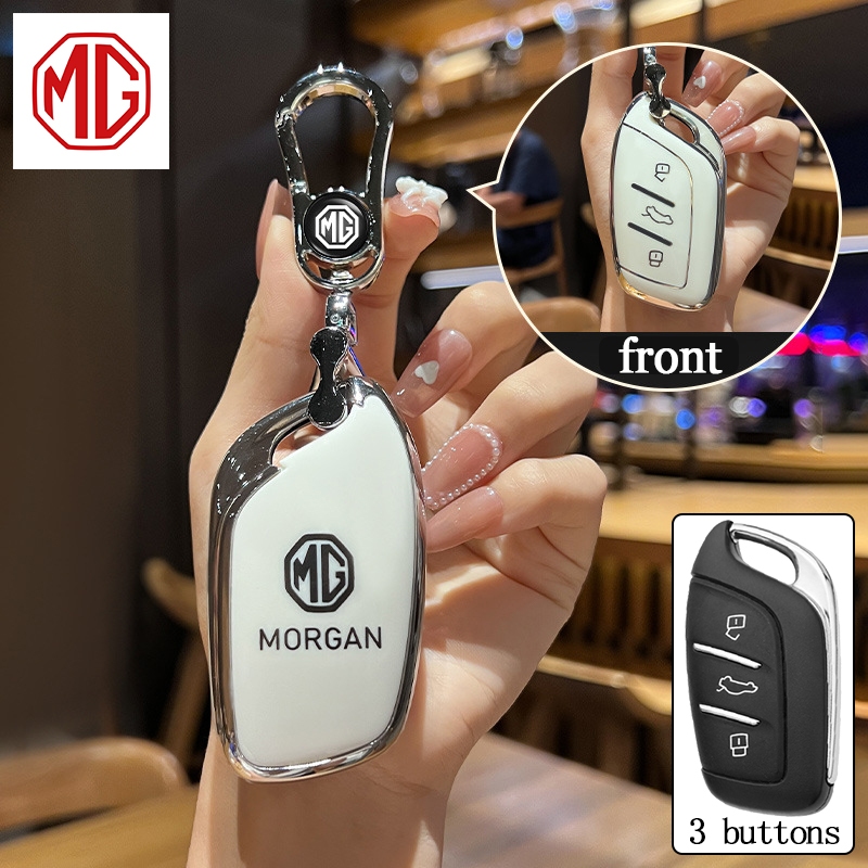 MG เปลือกกุญแจรีโมทรถยนต์เหมาะสําหรับ MG 5/MG HS/MG 4/MG VS/MG ES/ZS EV เคสกุญแจรีโมท