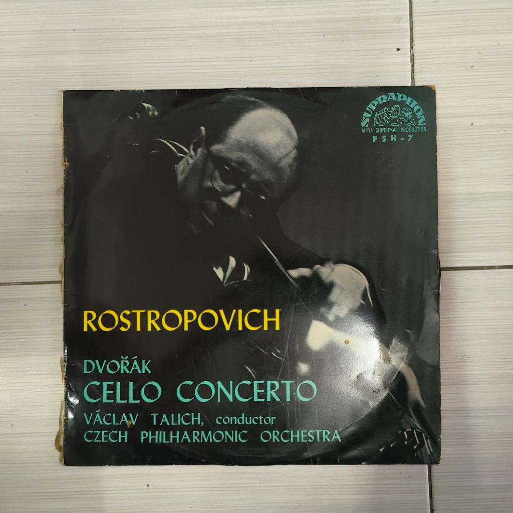 Rostropovich Dvorak Cello Concerto 10" LP แผ่นเสียงไวนิล