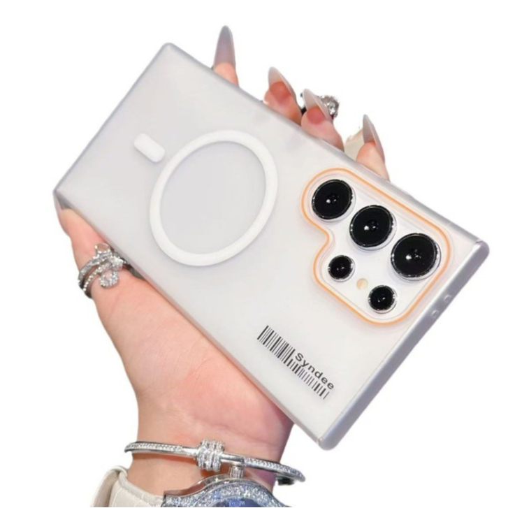 SAMSUNG A56 A55 5g เคสโทรศัพท์แม่เหล็กสําหรับ Samsung A06 A25 A26 A15 A16 A35 A36 5G Note20Ultra S20FE S21 S21Plus S21Ultraผิวสัมผัสโทรศัพท์มือถือกรณีชาร์จด้านข้าง