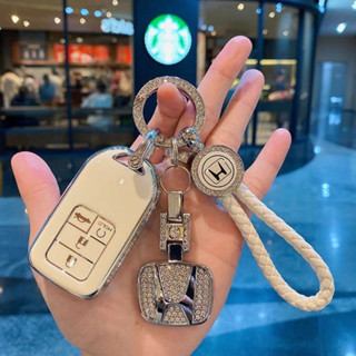 ครอบคลุมกุญแจรถ Honda โซ่กุญแจรถ Honda Brio City Civic BRV H…