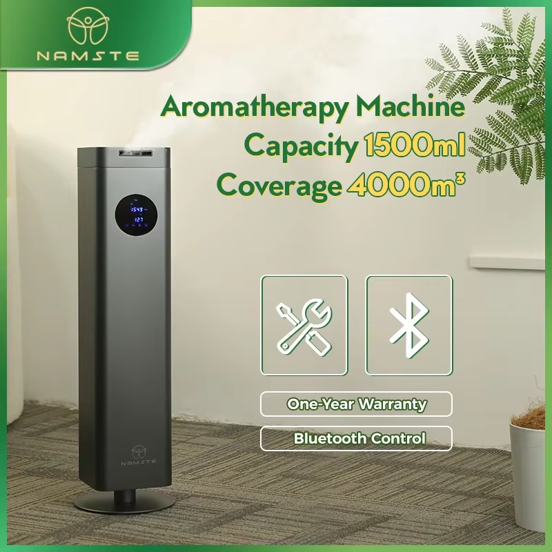 Namste Floor-Standing Scent Air Machine Coverage 18000 Sq.Ft,เครื่องกระจายกลิ่นแบบไม่ใช้น้ําสําหรับห้องขนาดใหญ่,โรงแรม,สํานักงาน
