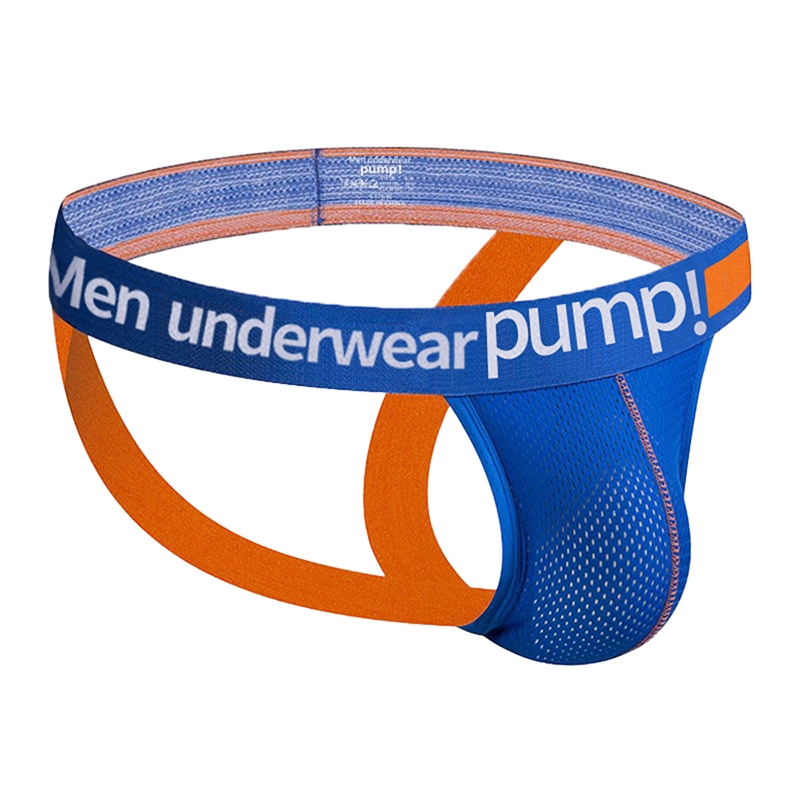 CMENIN Pump Jockstrap ชุดชั้นในตาข่าย Thongs แฟชั่นกางเกงนุ่มลาย MP5115