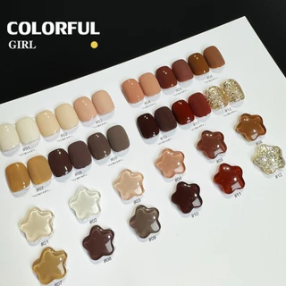 【พร้อมส่ง】 NF-009|12สี แบบแยกขวด สีเจลสีน้ำตาล NebulNFlow | เจลพื้น/ เจลกลิซเตอร์/สีเจลไซรัป วิบวับ สวยมาก สีแน่น ต้องอบ