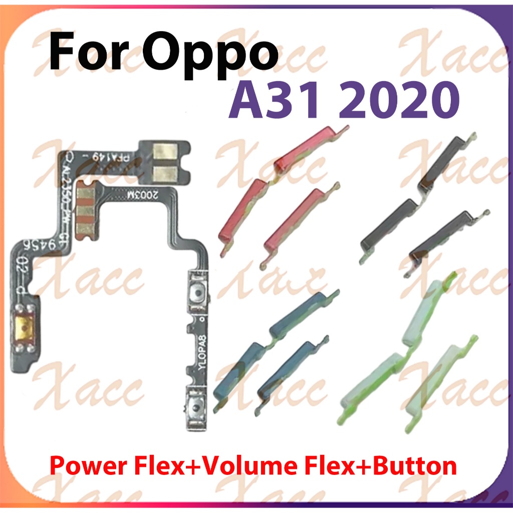 ปริมาณพลังงาน ON OFF ปุ่ม flex switch เอาต์พุตปุ่มด้านข้างริบบิ้น flex cable สําหรับ Oppo A31 2020