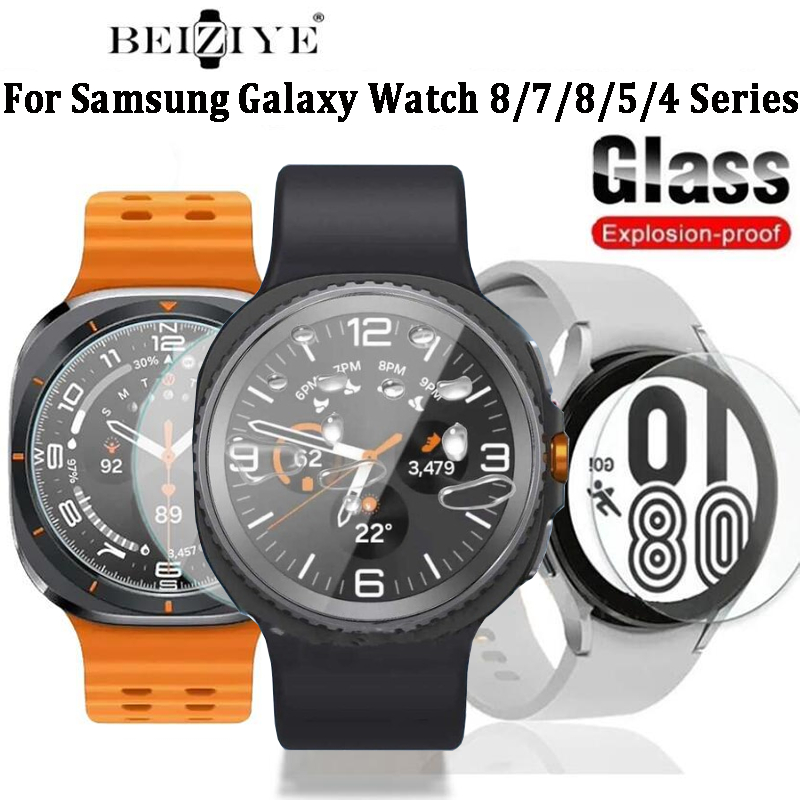 ฟิล์มกันรอย Samsung Galaxy Watch 8/8 Classic/Ultra 2 ฟิล์มนาฬิกาอัจฉริยะ Samsung Galaxy Watch 7 40mm 44mm ป้องกันหน้าจอ 9H กระจกนิรภัย