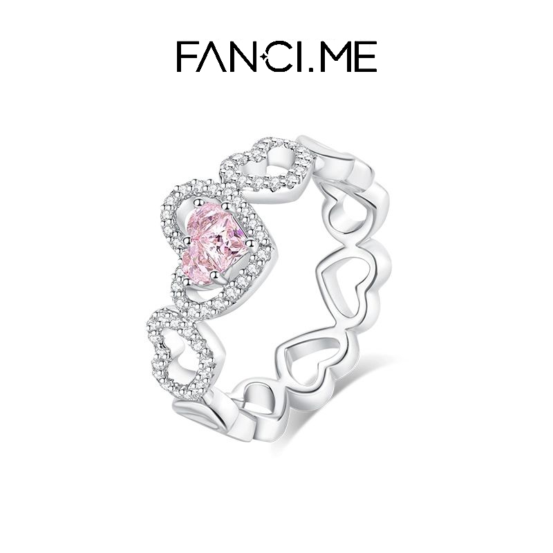 แหวนหัวใจเต้นสีเวอร์ Loveme F38