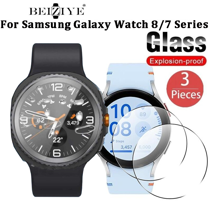 ฟิล์มกันรอย Samsung Galaxy Watch 8/8 Classic/Ultra 2 ฟิล์มนาฬิกาอัจฉริยะ Samsung Galaxy Watch 7 40mm 44mm ป้องกันหน้าจอ 9H กระจกนิรภัย